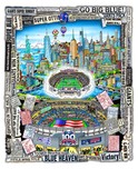 Charles Fazzino 3D Art Charles Fazzino 3D Art Celebrating 100 Years of the NY Giants (DX)